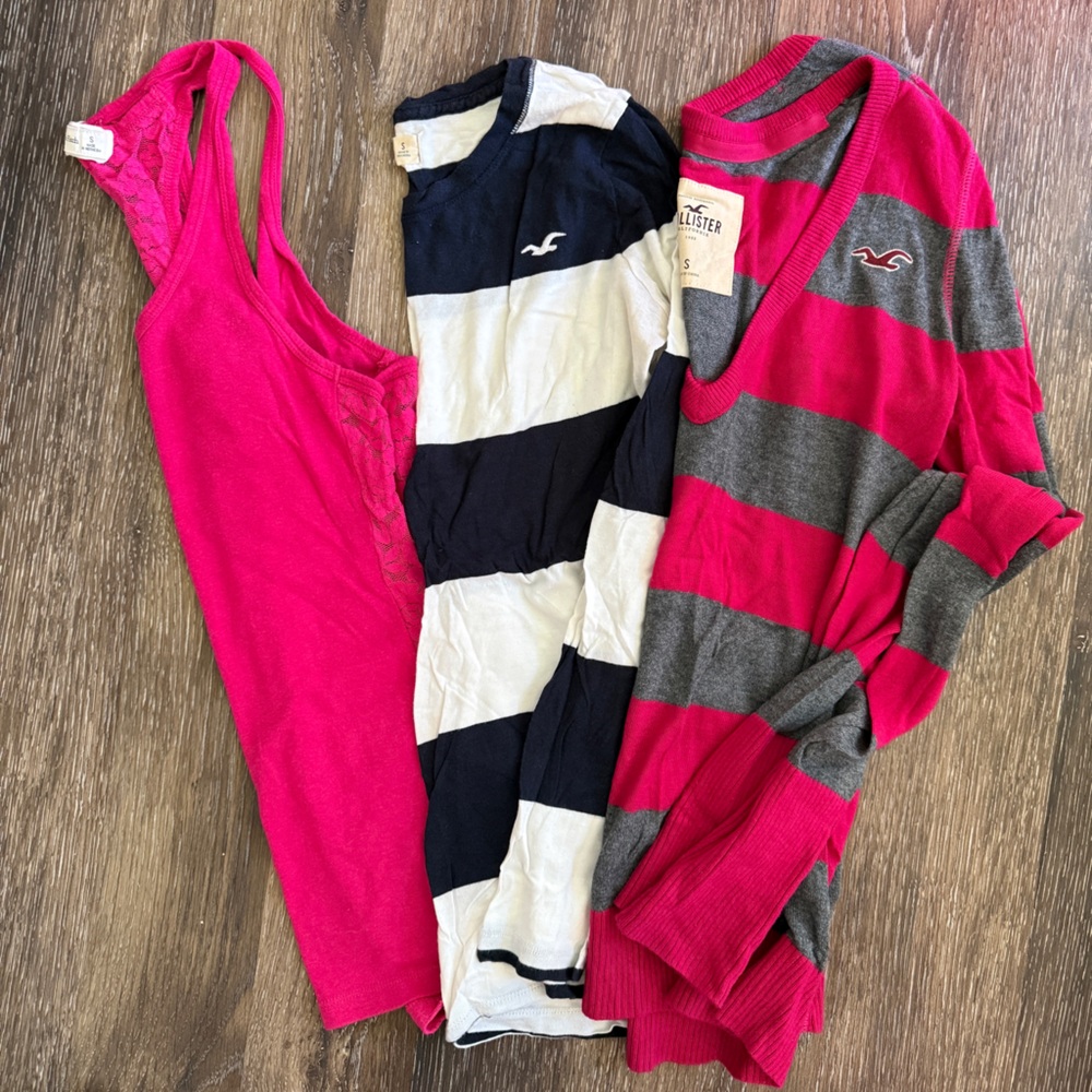 Bundle of Hollister and Abercrombie size S shirts